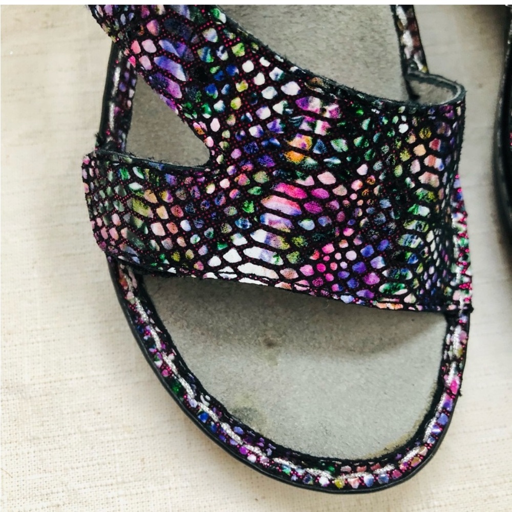 Alegria Colorful Patterned Sandals - Picture 5 of 16